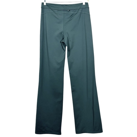 ATHLETA WIDE LEG STASH POCKET GREEN YOGA PANTS SIZE XL - Picture 2 of 11